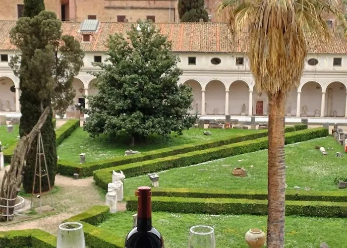 Camera X2 Con Magnifica Vista Sul Chiostro Di Michelangelo E Le Terme Di Diocleziano Roma